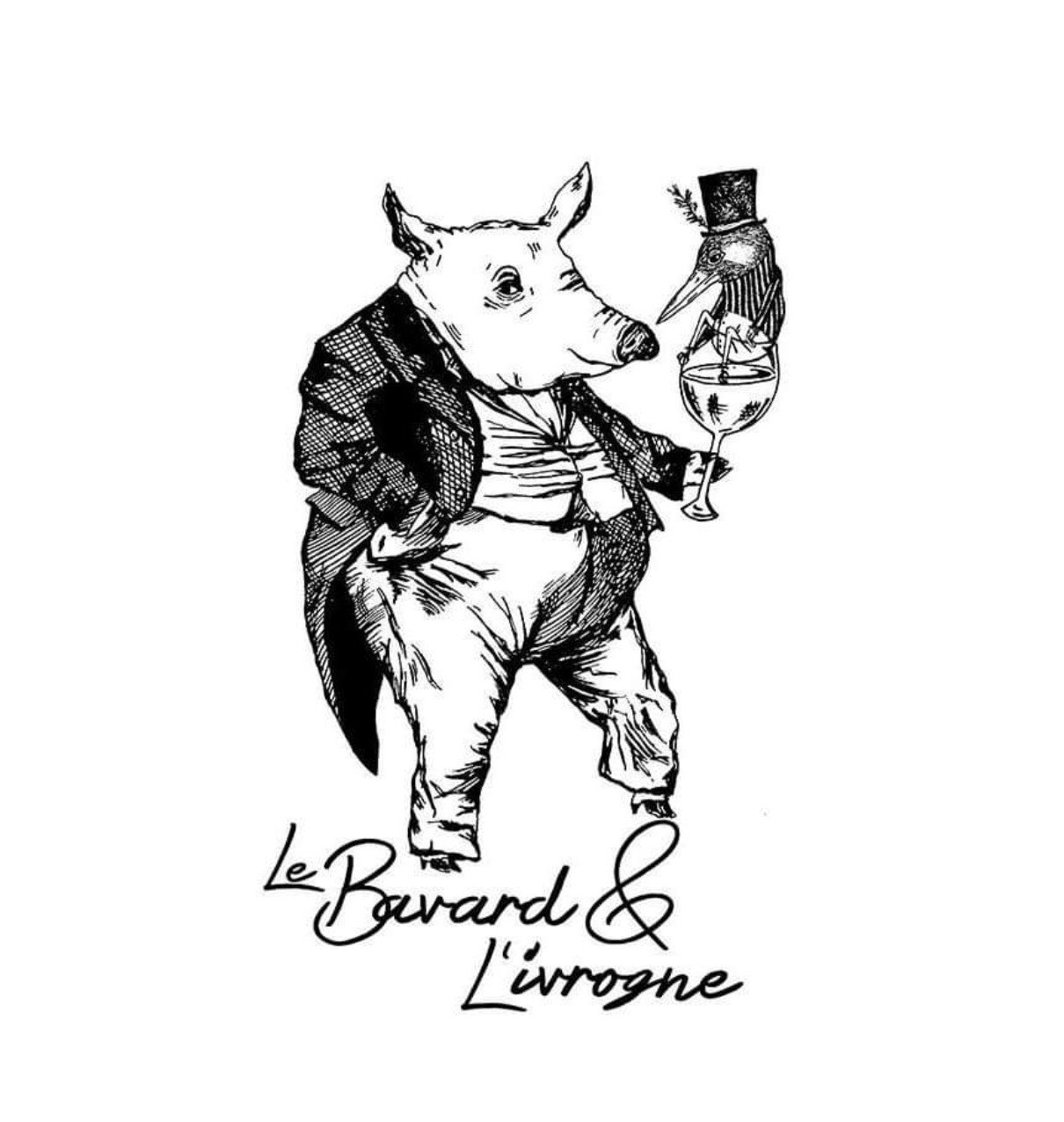 Le bavard et l'Ivrogne logo 